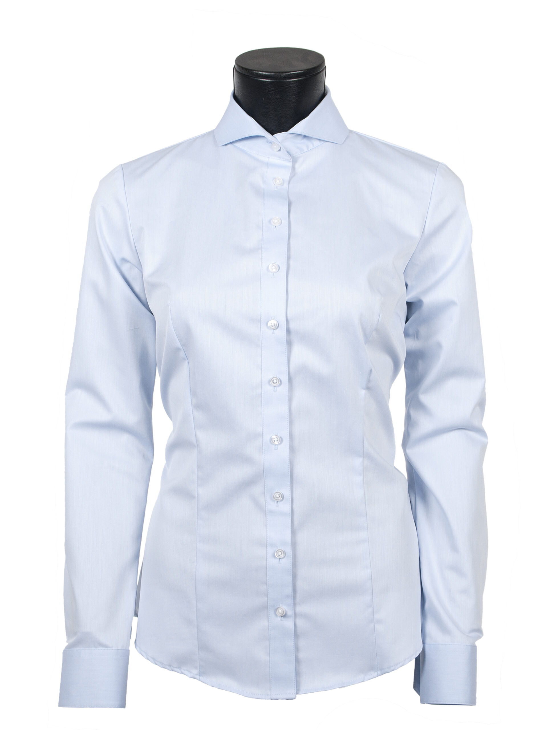 driehoek Graag gedaan band LCF 8009498 - Roos dames blouse lichtblauw - LCF-overhemdenLCF-overhemden